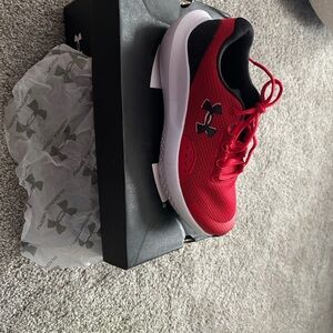 NEW boys Under Armour Red sneakers